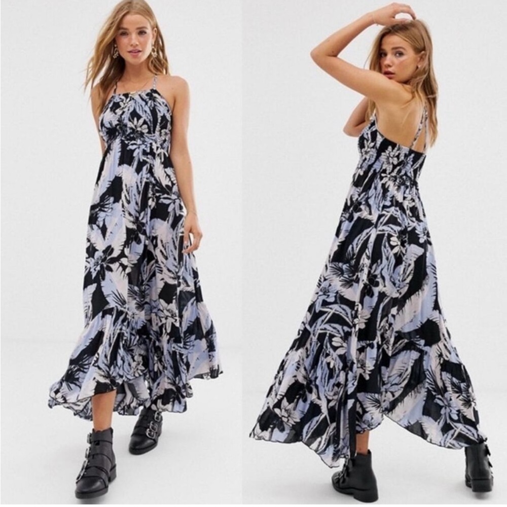 Intimately Free People Heat Wave Square neck Floral Midi Dress